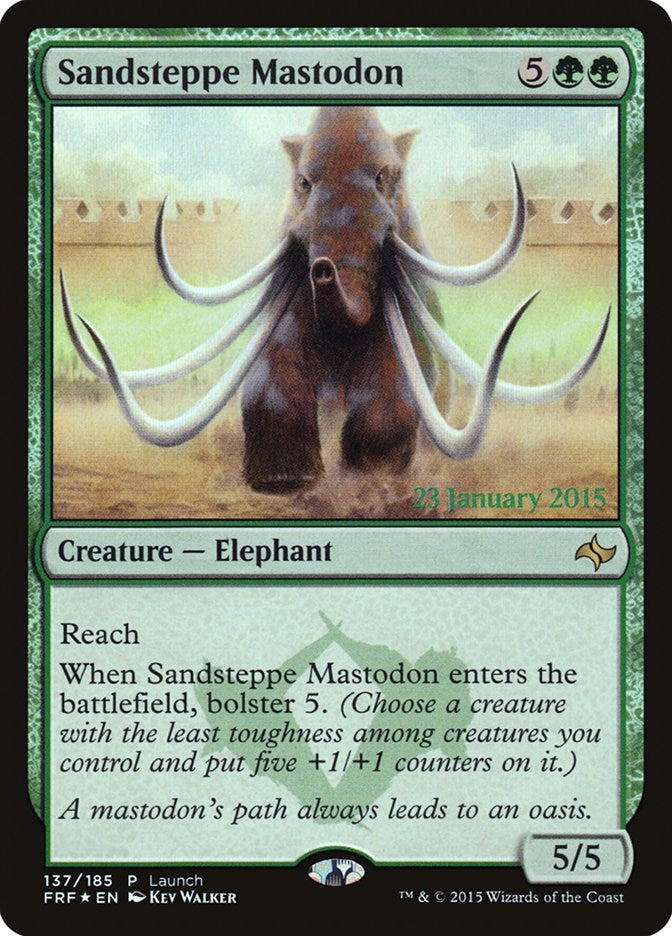 Image for Sandsteppe Mastodon (Launch Party & Release Event Promos) (137) - Magic: The Gathering