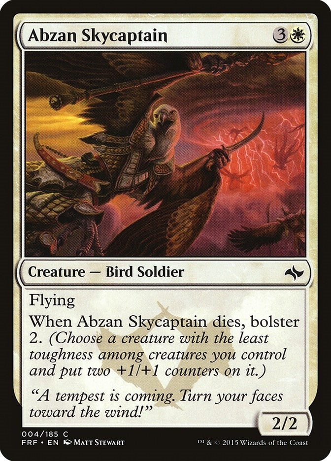 Image for Abzan Skycaptain (Fate Reforged) (4) - Magic: The Gathering
