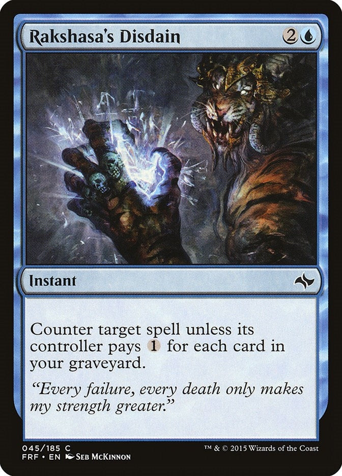 Image for Rakshasa's Disdain (Fate Reforged) (45) - Magic: The Gathering