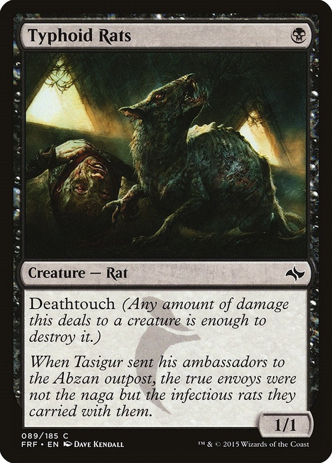 Image for Typhoid Rats (Fate Reforged) (89) - Magic: The Gathering