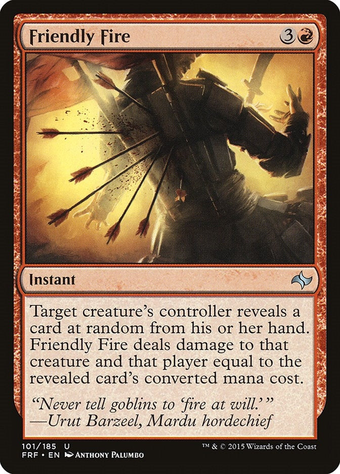 Image for Friendly Fire (Fate Reforged) (101) - Magic: The Gathering