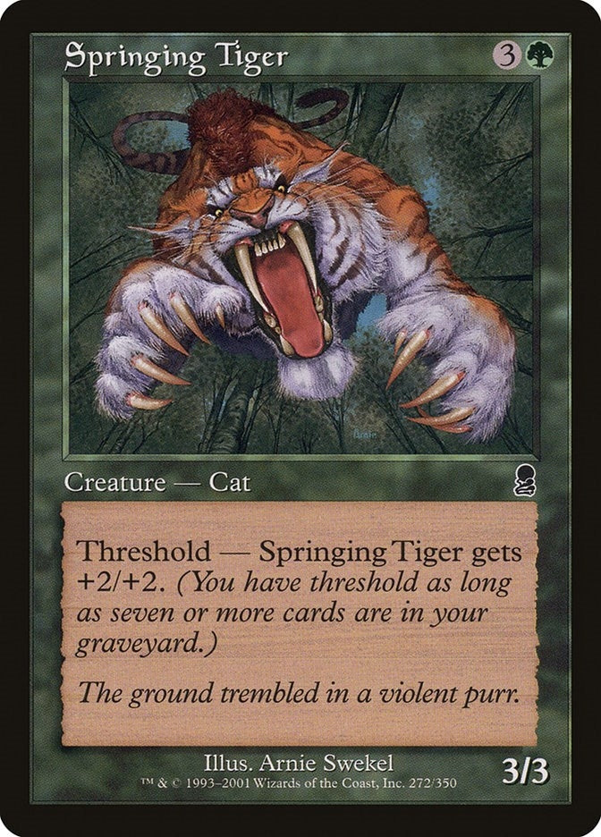 Image for Springing Tiger (Odyssey) (272) - Magic: The Gathering