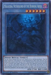 Image for Malacoda, Netherlord of the Burning Abyss (Ghost Rare) (Secrets of Eternity) (SECE-EN085) - YuGiOh