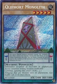 Image for Qliphort Monolith (Secrets of Eternity) (SECE-EN020) - YuGiOh