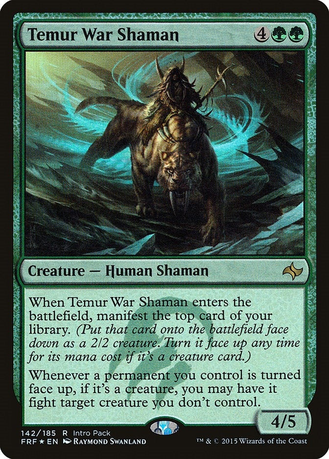 Image for Temur War Shaman (Unique and Miscellaneous Promos) (142) - Magic: The Gathering