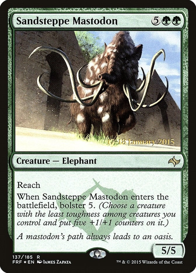 Image for Sandsteppe Mastodon (Prerelease Cards) (137) - Magic: The Gathering