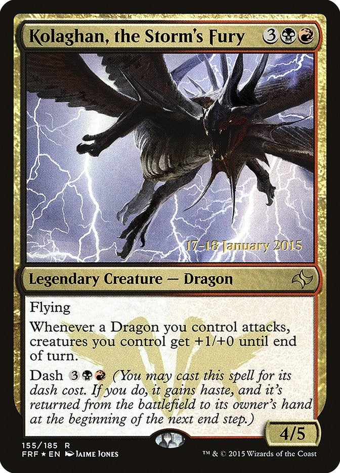 Image for Kolaghan, the Storm's Fury (Prerelease Cards) (155) - Magic: The Gathering