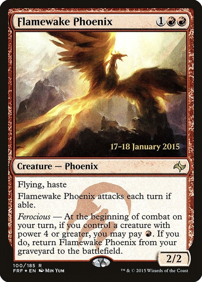 Image for Flamewake Phoenix (FRF) (Prerelease Cards) (100) - Magic: The Gathering