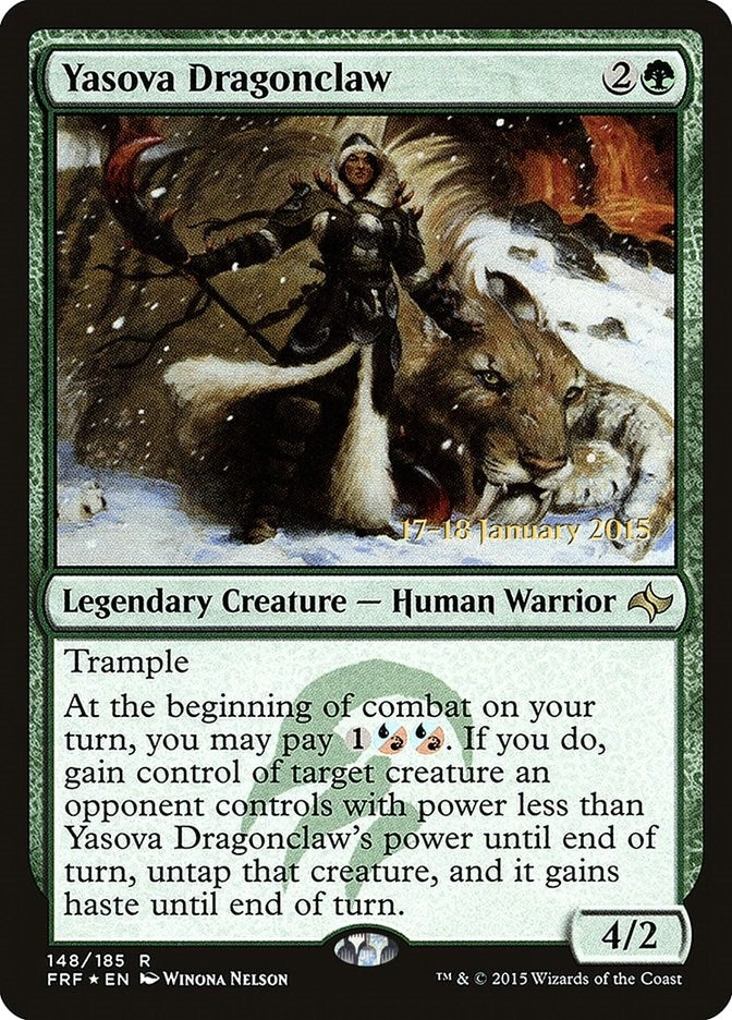Image for Yasova Dragonclaw (Prerelease Cards) (148) - Magic: The Gathering