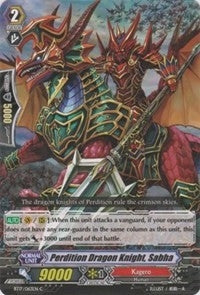 Image for Perdition Dragon Knight, Sabha (BT17: Blazing Perdition ver.E) (BT17/063EN) - Cardfight Vanguard