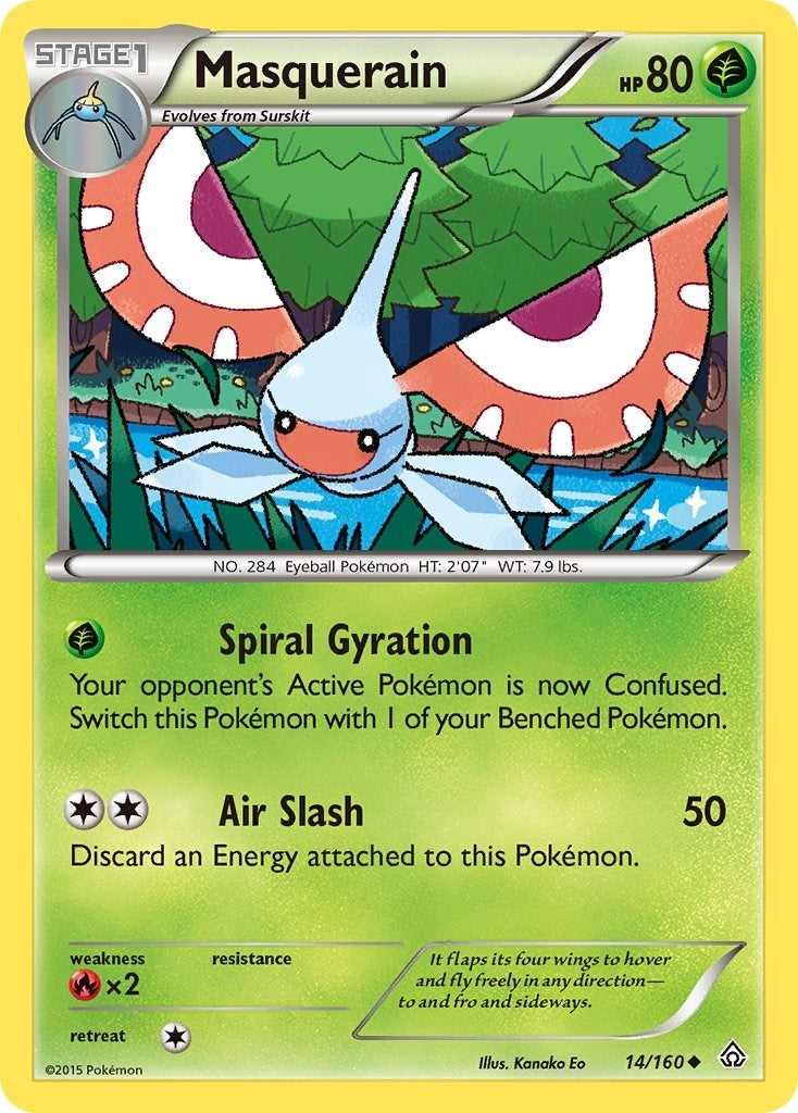Image for Masquerain (XY - Primal Clash) (14/160) - Pokemon