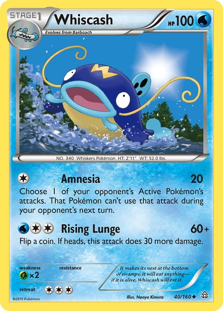 Image for Whiscash (XY - Primal Clash) (40/160) - Pokemon