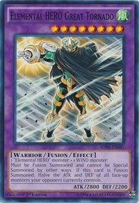 Image for Elemental HERO Great Tornado (Structure Deck: HERO Strike) (SDHS-EN045) - YuGiOh