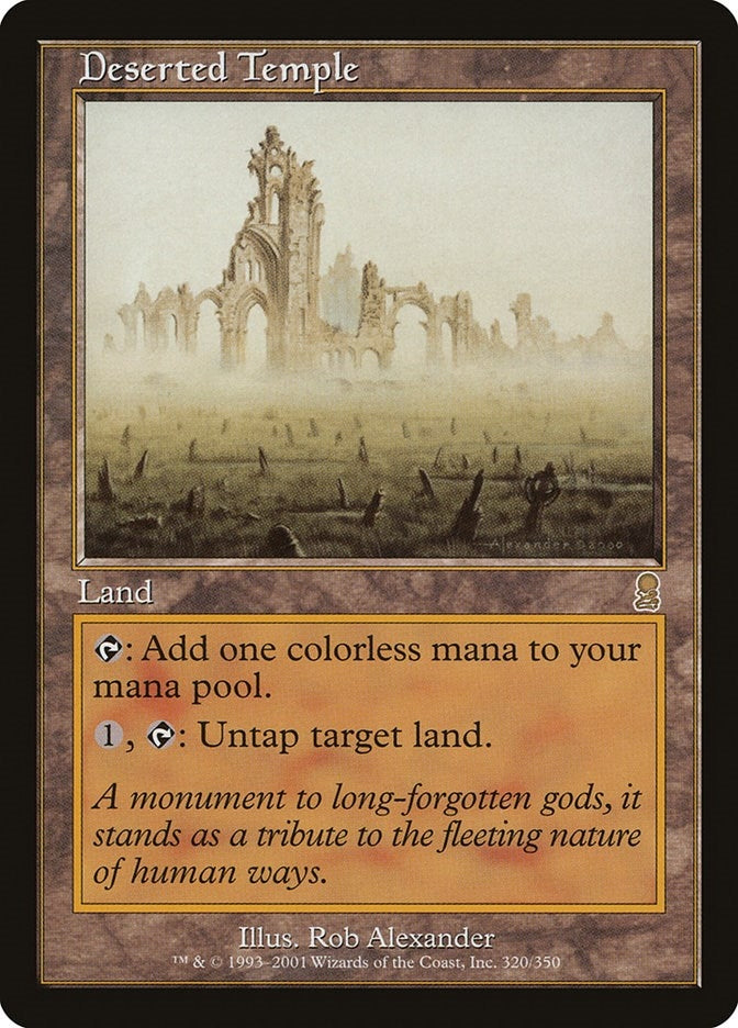 Image for Deserted Temple (Odyssey) (320) - Magic: The Gathering