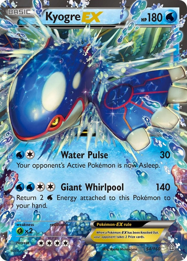 Image for Kyogre EX (XY - Primal Clash) (54/160) - Pokemon