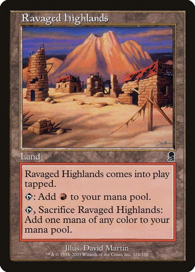 Image for Ravaged Highlands (Odyssey) (324) - Magic: The Gathering