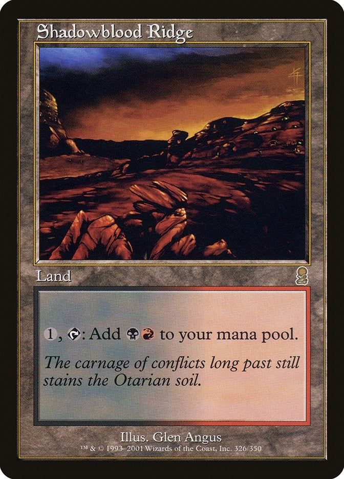 Image for Shadowblood Ridge (Odyssey) (326) - Magic: The Gathering