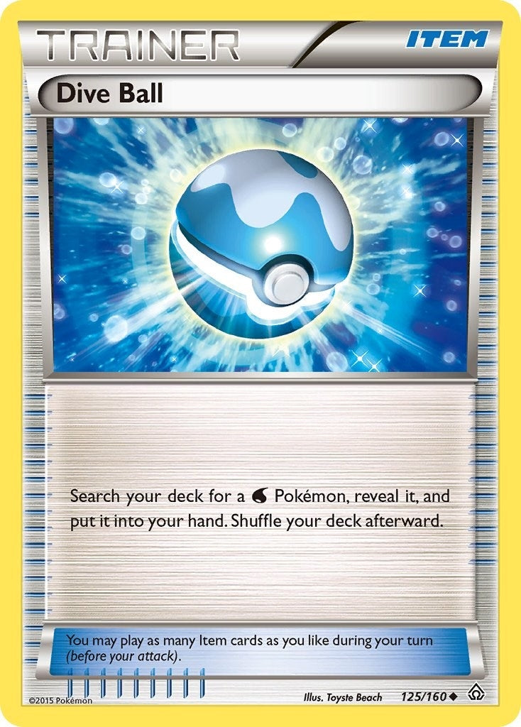 Image for Dive Ball (XY - Primal Clash) (125/160) - Pokemon