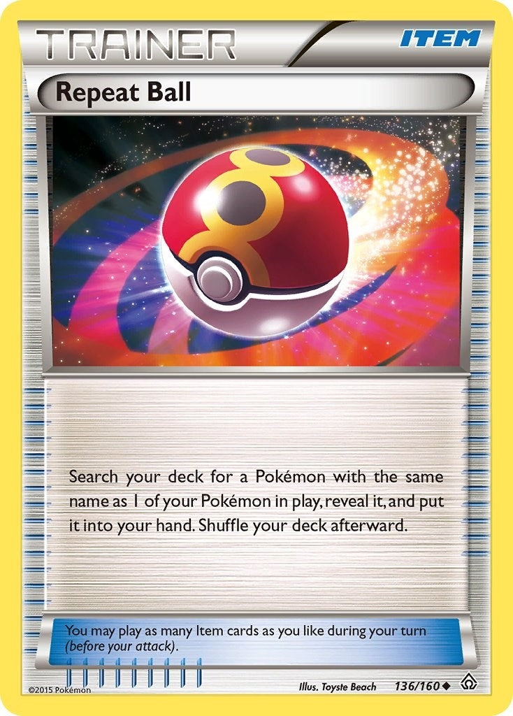 Image for Repeat Ball (XY - Primal Clash) (136/160) - Pokemon