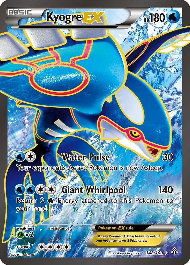 Image for Kyogre EX (148 Full Art) (XY - Primal Clash) (148/160) - Pokemon