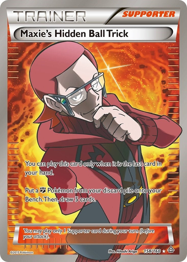 Image for Maxie's Hidden Ball Trick (158 Full Art) (XY - Primal Clash) (158/160) - Pokemon