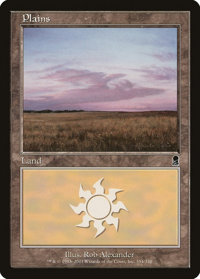 Image for Plains (334) (Odyssey) (334) - Magic: The Gathering