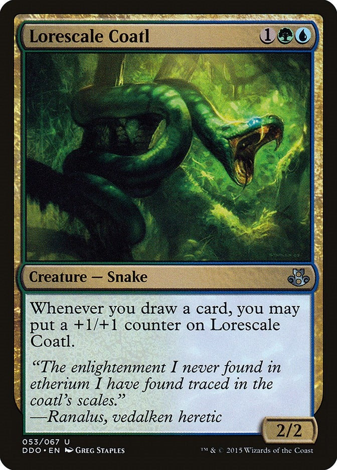Image for Lorescale Coatl (Duel Decks: Elspeth vs. Kiora) (53) - Magic: The Gathering