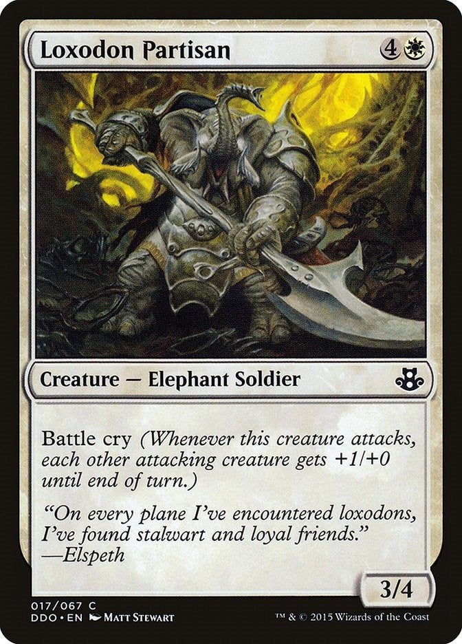 Image for Loxodon Partisan (Duel Decks: Elspeth vs. Kiora) (17) - Magic: The Gathering