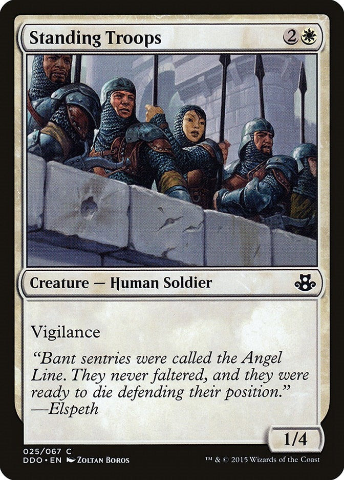 Image for Standing Troops (Duel Decks: Elspeth vs. Kiora) (25) - Magic: The Gathering