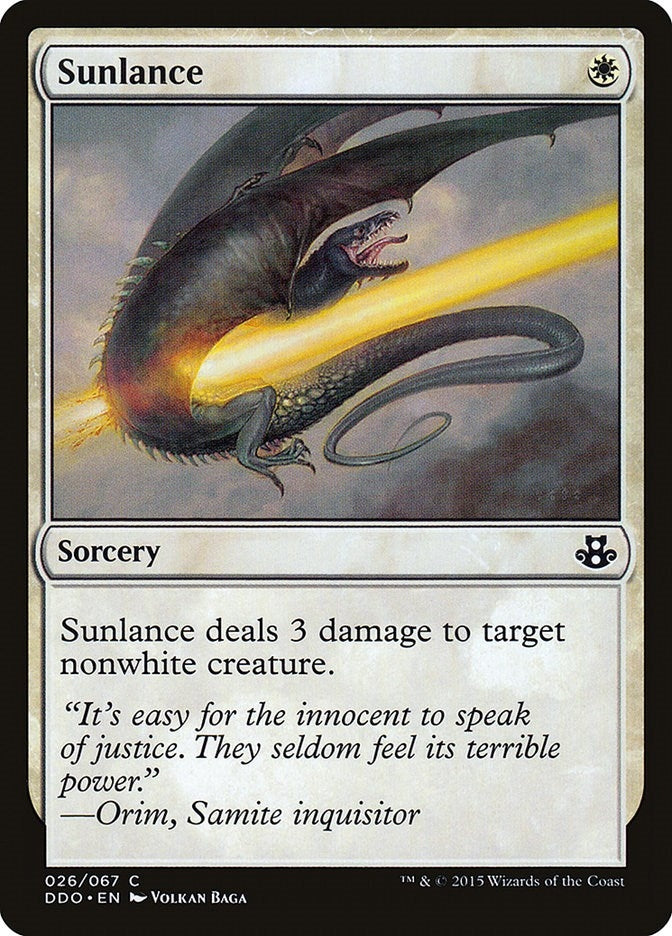 Image for Sunlance (Duel Decks: Elspeth vs. Kiora) (26) - Magic: The Gathering