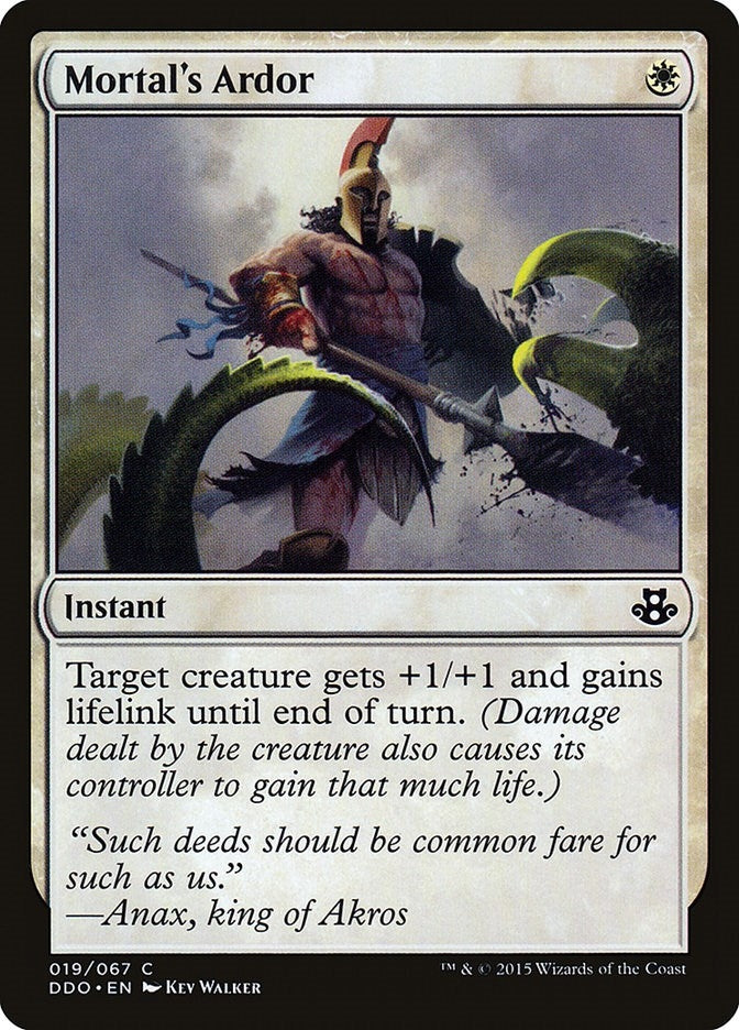 Image for Mortal's Ardor (Duel Decks: Elspeth vs. Kiora) (19) - Magic: The Gathering