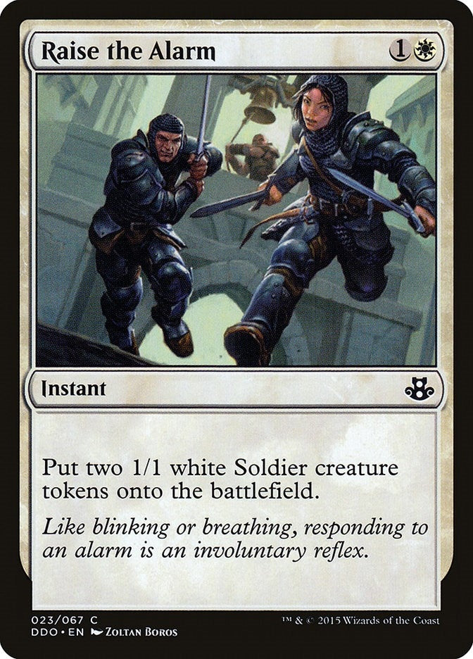 Image for Raise the Alarm (Duel Decks: Elspeth vs. Kiora) (23) - Magic: The Gathering