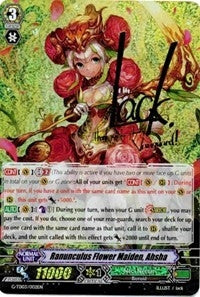 Image for Ranunculus Flower Maiden, Ahsha (Signed Foil) (G-TD03: Flower Maiden of Purity) (G-TD03/002EN) - Cardfight Vanguard