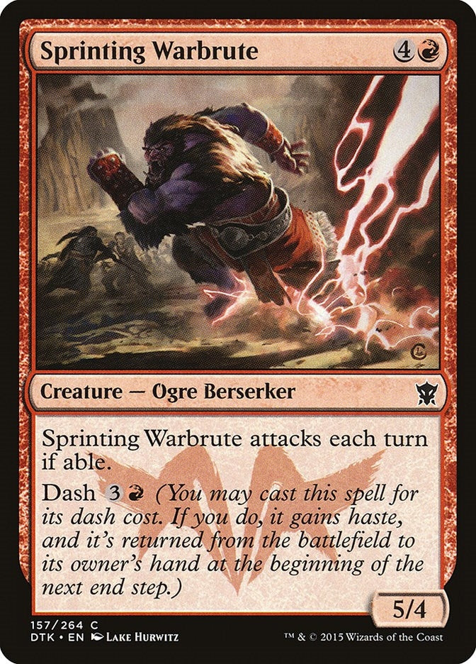 Image for Sprinting Warbrute (Dragons of Tarkir) (157) - Magic: The Gathering