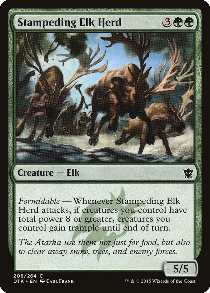 Image for Stampeding Elk Herd (Dragons of Tarkir) (208) - Magic: The Gathering