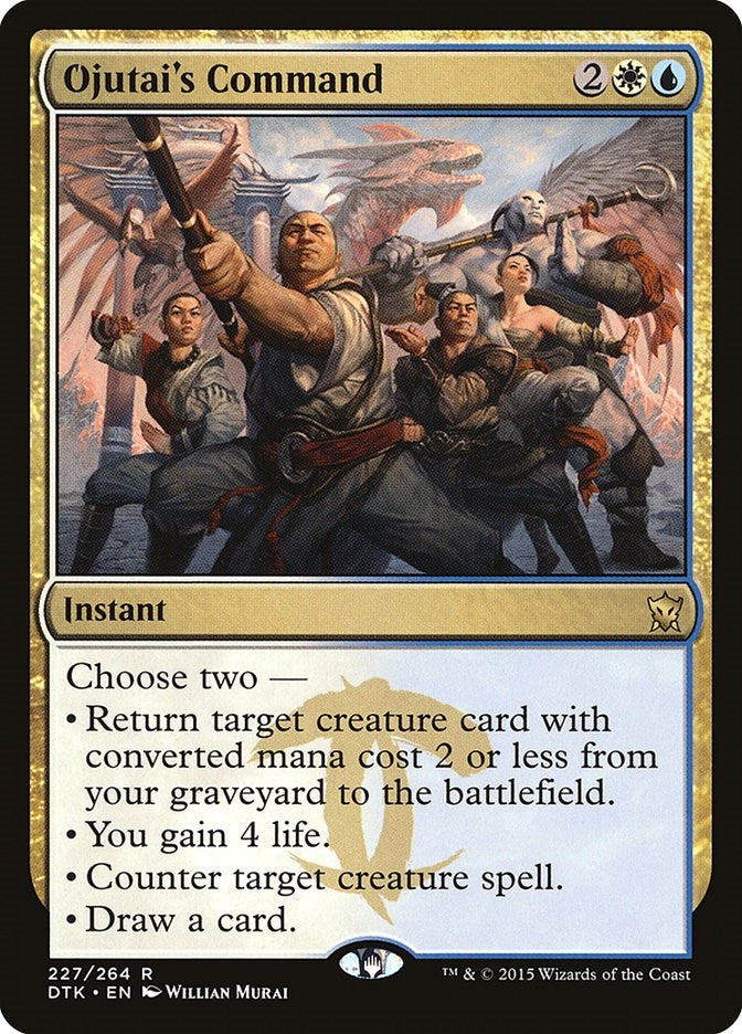 Image for Ojutai's Command (Dragons of Tarkir) (227) - Magic: The Gathering