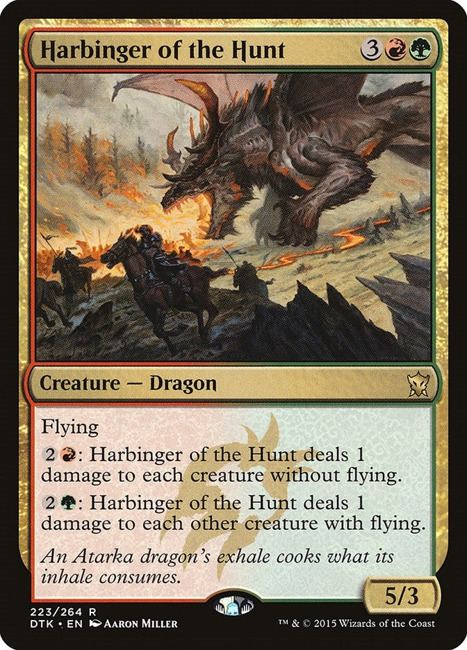 Image for Harbinger of the Hunt (Dragons of Tarkir) (223) - Magic: The Gathering