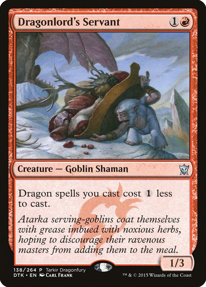 Image for Dragonlord's Servant (Tarkir Dragonfury Promos) (138) - Magic: The Gathering