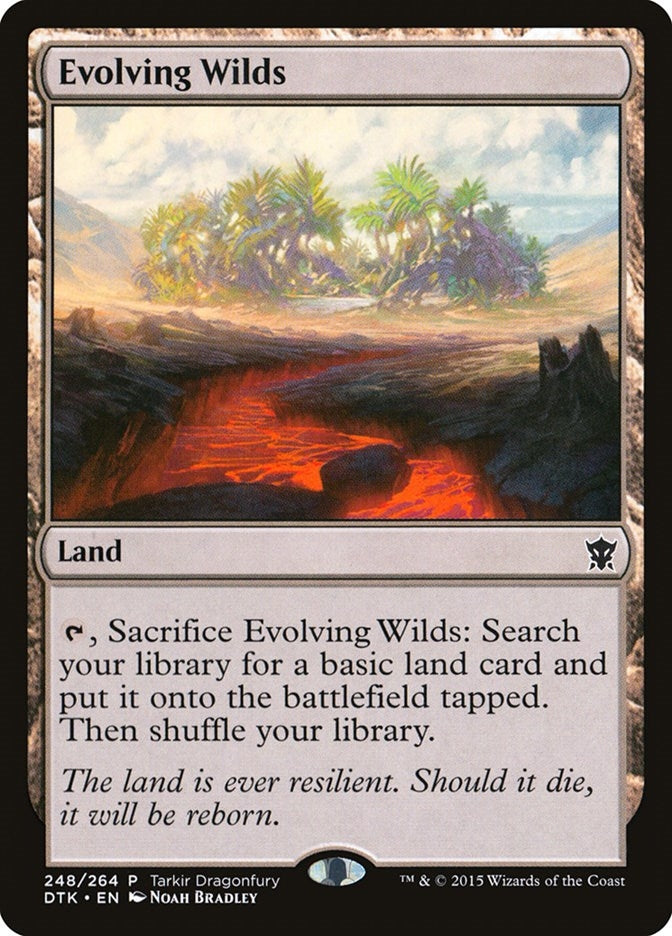 Image for Evolving Wilds (Tarkir Dragonfury Promos) (248) - Magic: The Gathering
