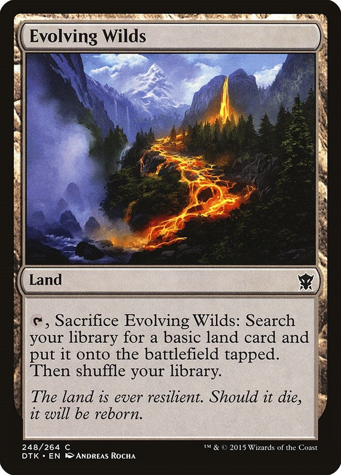 Image for Evolving Wilds (Dragons of Tarkir) (248) - Magic: The Gathering