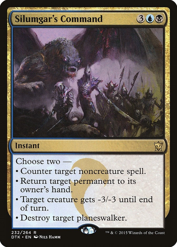 Image for Silumgar's Command (Dragons of Tarkir) (232) - Magic: The Gathering