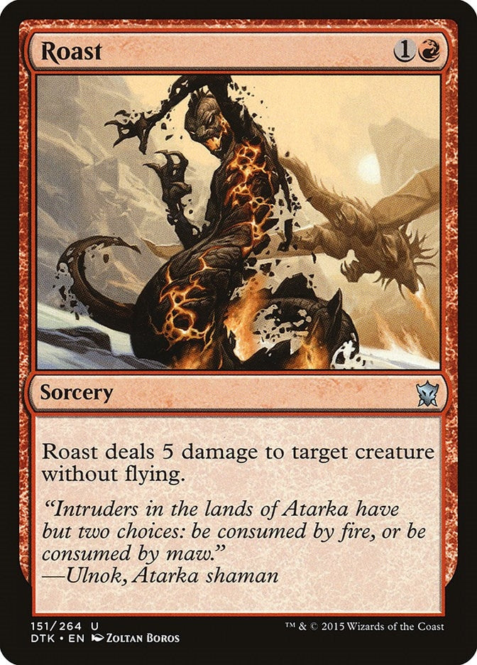 Image for Roast (Dragons of Tarkir) (151) - Magic: The Gathering