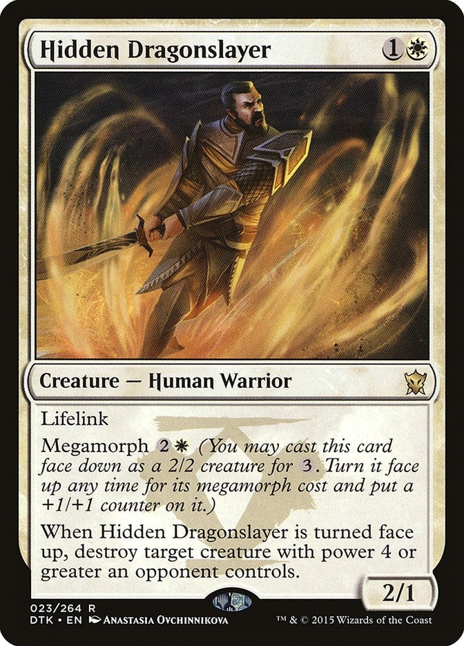 Image for Hidden Dragonslayer (Dragons of Tarkir) (23) - Magic: The Gathering