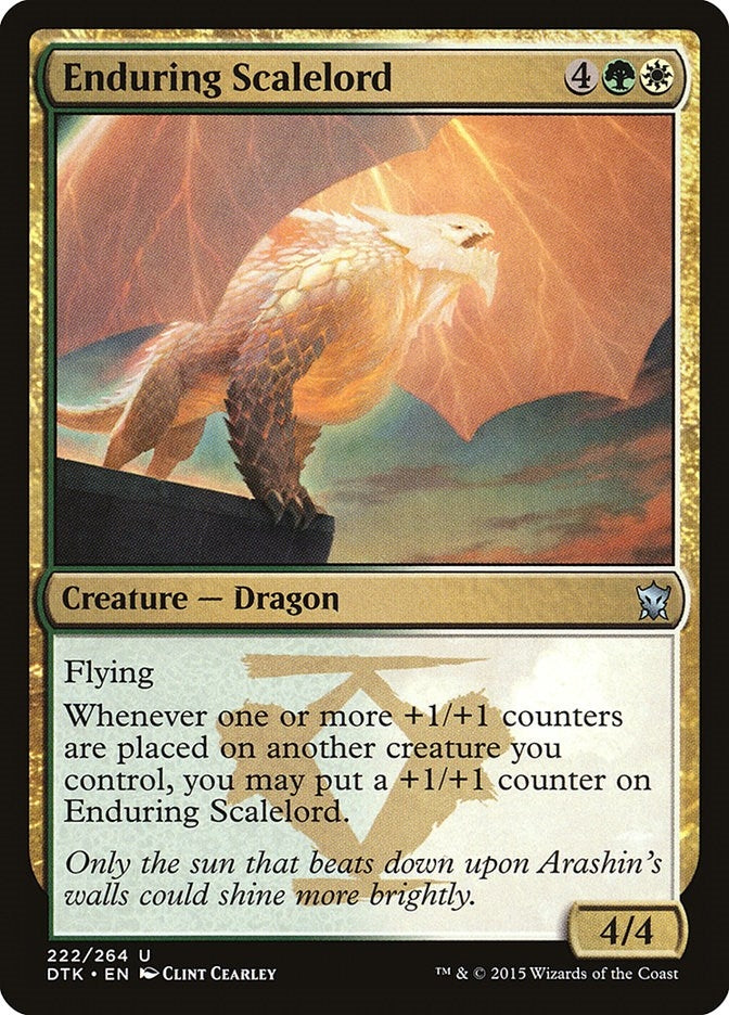 Image for Enduring Scalelord (Dragons of Tarkir) (222) - Magic: The Gathering
