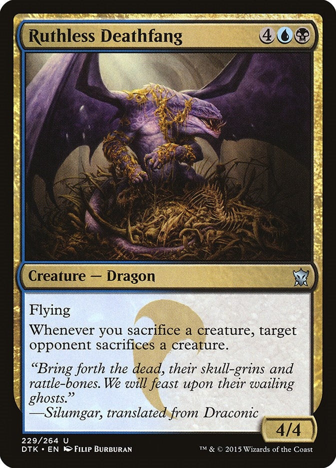 Image for Ruthless Deathfang (Dragons of Tarkir) (229) - Magic: The Gathering