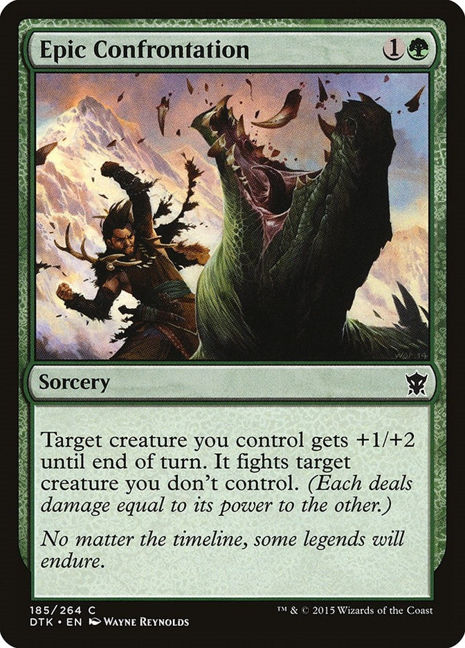 Image for Epic Confrontation (Dragons of Tarkir) (185) - Magic: The Gathering