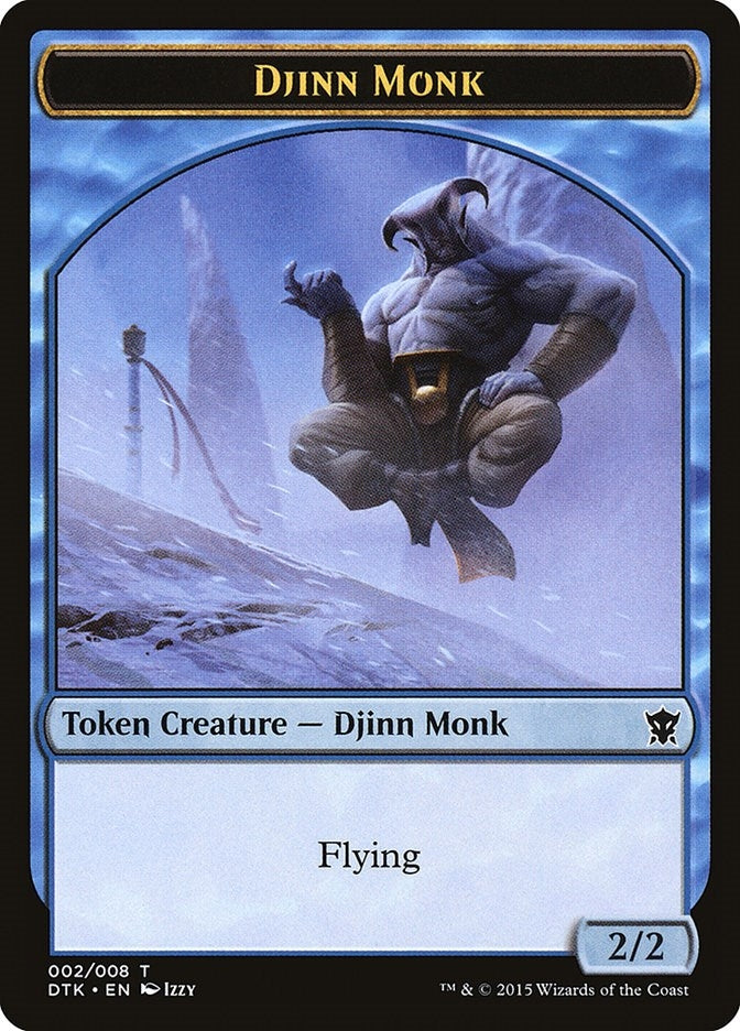 Image for Djinn Monk Token (Dragons of Tarkir) (2) - Magic: The Gathering