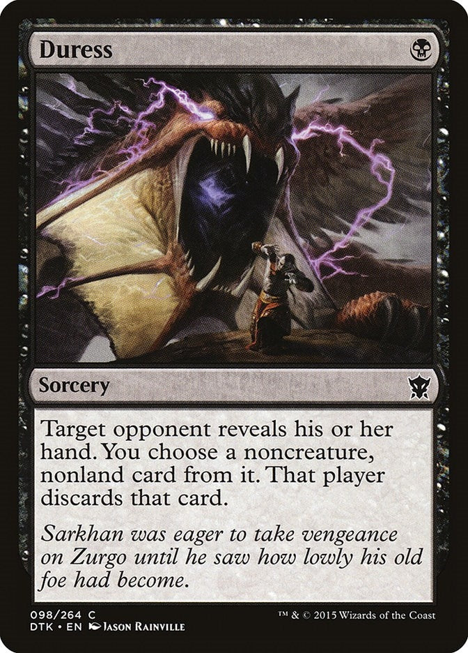 Image for Duress (Dragons of Tarkir) (98) - Magic: The Gathering
