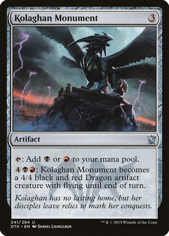 Image for Kolaghan Monument (Dragons of Tarkir) (241) - Magic: The Gathering
