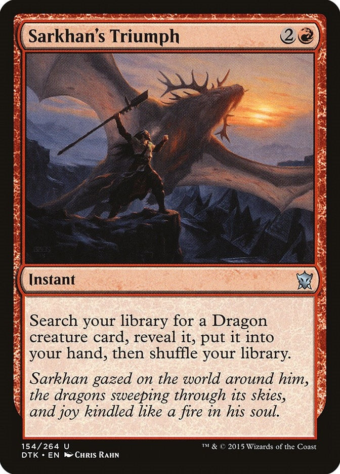 Image for Sarkhan's Triumph (Dragons of Tarkir) (154) - Magic: The Gathering